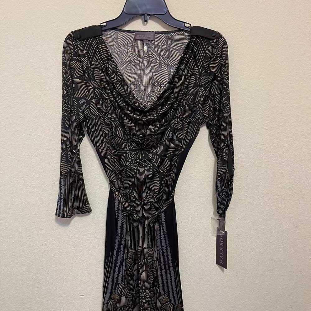 Hale bob strechable silk dress